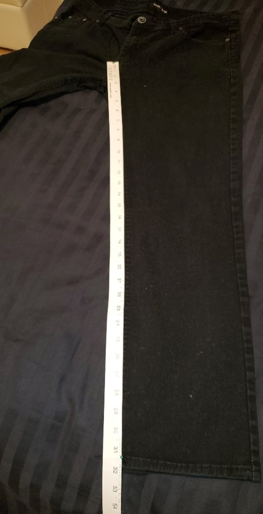 KAYDEN Slim/Straight Men's Black Jeans - Picture 6 of 8